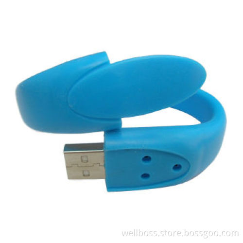 Hot Selling High Quality Custom Promotional Silicone Bracelet USB Flash Drive, 215MB to 32GB